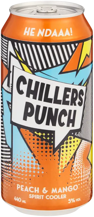 Picture of CHILLERS PUNCH PEACH & MANGO 440ML x 24