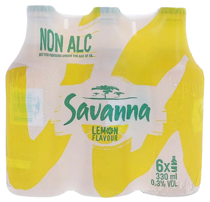 Picture of SAVANNA LEMON NON ALC 330ML x 6