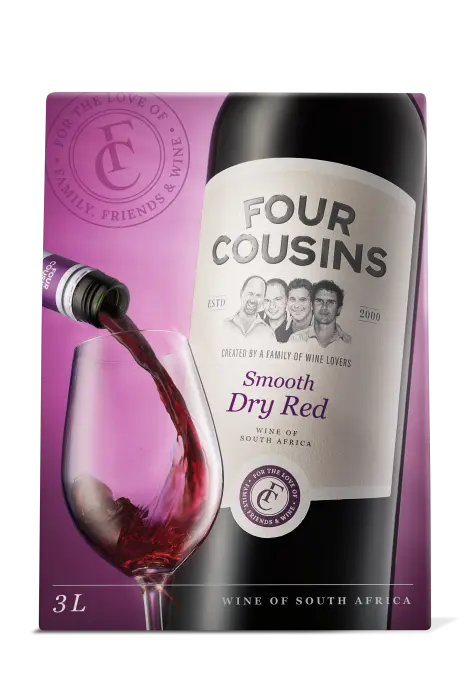 Picture of FOUR COUSINS DRY RED x 4