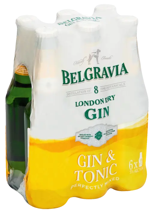 Picture of BELGRAVIA FLAVOURS  GIN+TONIC 275ML x 6