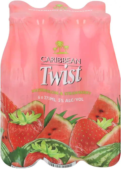 Picture of CARIB TWIST NRB STRAWBERRY & WATERMELON 275ML x 6