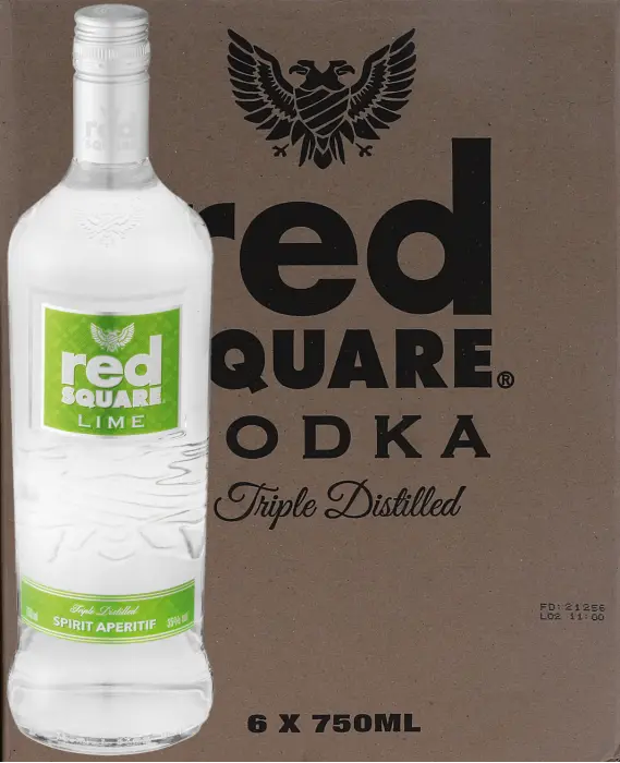 Picture of RED SQUARE FLAVOURS VODKA LIME 750ML x 6