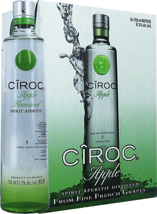 Picture of CIROC VODKA RANGE APPLE 750ML x 6