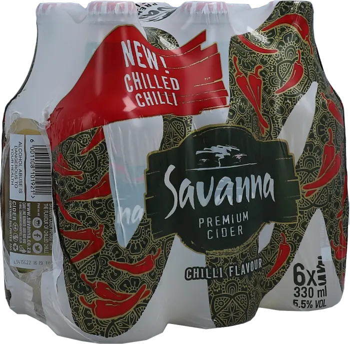 Picture of SAVANNA CHILLED CHILLI NRB 330ML x 6