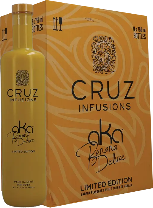Picture of CRUZ FLAVOURS VODKA BANANA DELUXE 750ML x 6