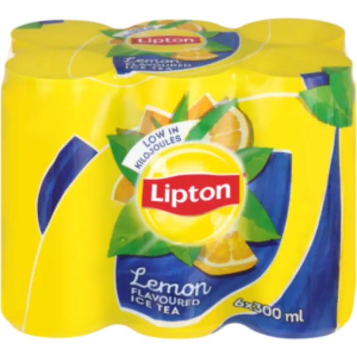 Picture of LIPTON ICE TEA CAN LEMON 300ML x 6