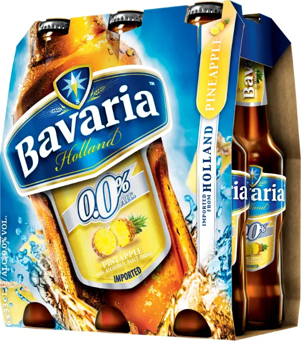 Picture of BAVARIA ZERO MALT PINEAPPLE 330ML x 6