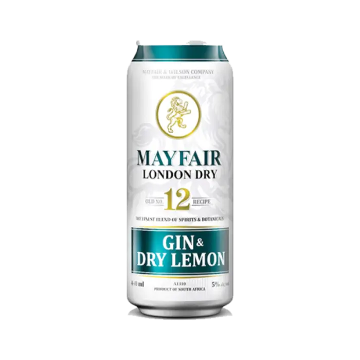 Picture of MAYFAIR FLAVOURS  GIN+DRY LEMON 440ML x 24