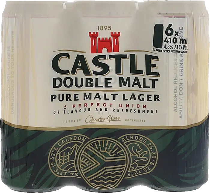 Picture of CASTLE DOUBLE MALT CAN 410ML x 6