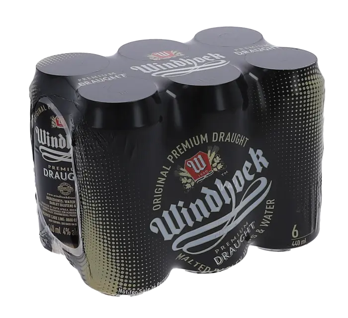 Picture of WINDHOEK DRAUGHT CANS 500ML x 6