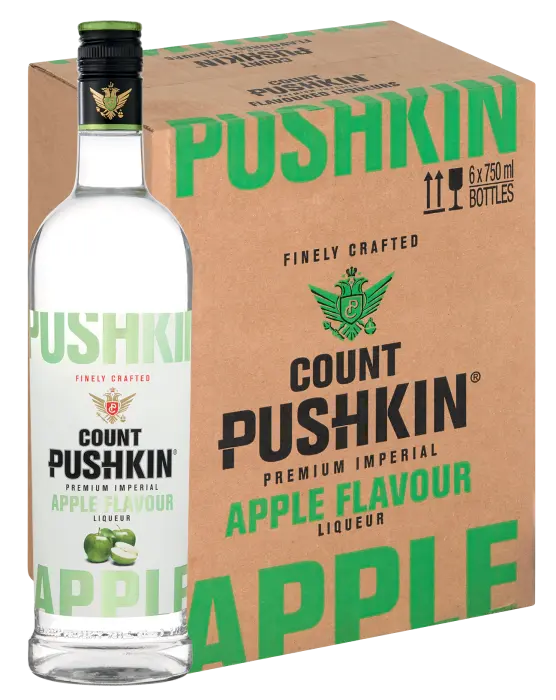 Picture of COUNT PUSHKIN FLAVOURS APPLE 750ML x 6