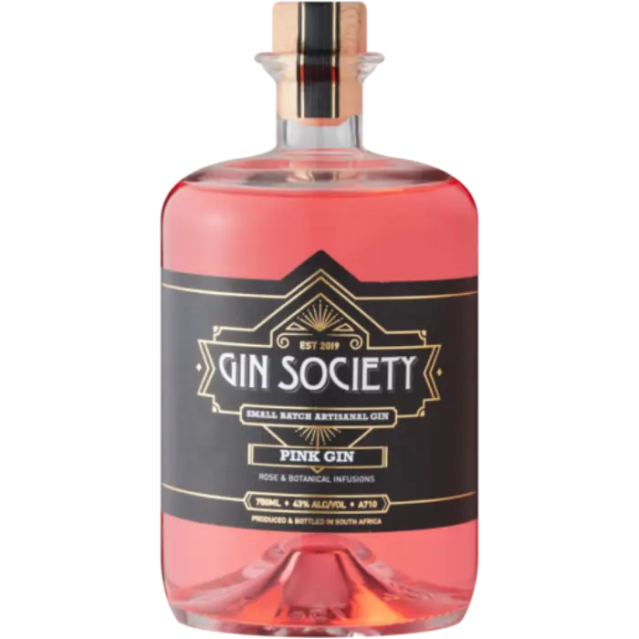 Picture of GIN SOCIETY FLAVOURS  PINK 750ML x 6