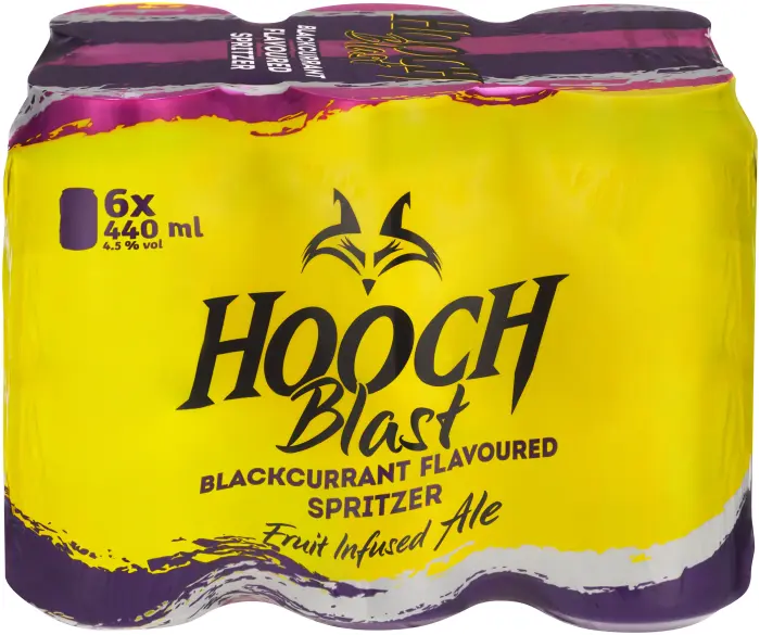 Picture of HOOCH BLAST BLACKCURRANT CAN 440ML x 6