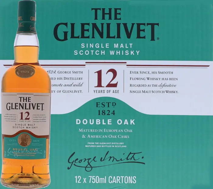 Picture of GLENLIVET 12 YR MALT 750ML x 12