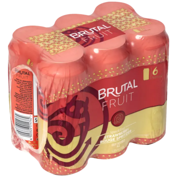 Picture of BRUTAL FRUIT STRAWBERRY ROUGE CAN 500ML x 6