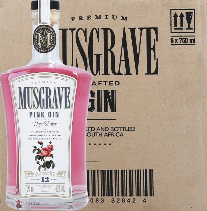 Picture of MUSGRAVE PINK GIN 750ML x 6