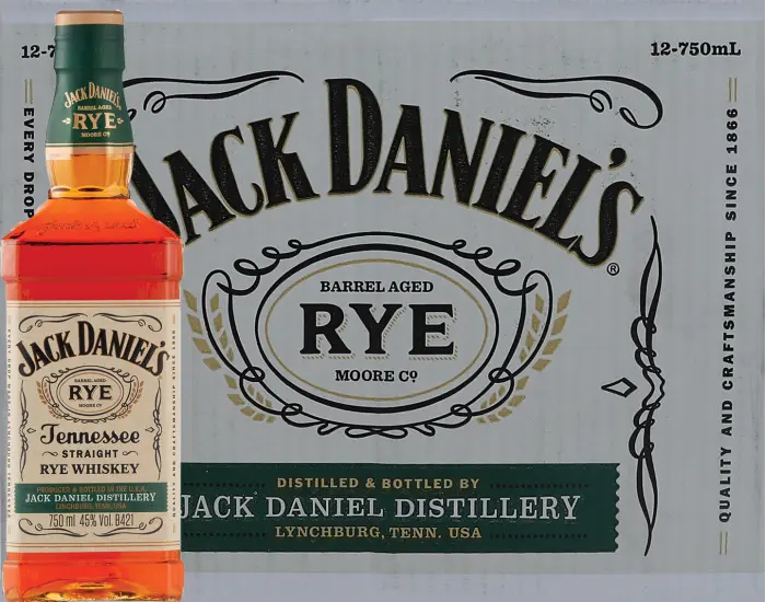 Picture of JACK DANIELS TENNESSEE RYE 750ML x 12