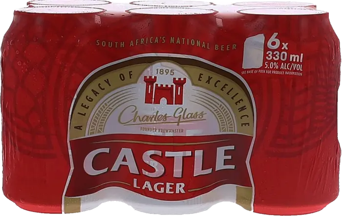 Picture of CASTLE LAGER CAN 330ML x 6