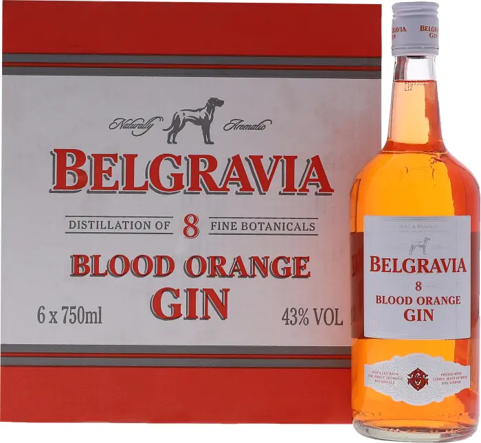 Picture of BELGRAVIA BLOOD ORANGE GIN 750ML x 6