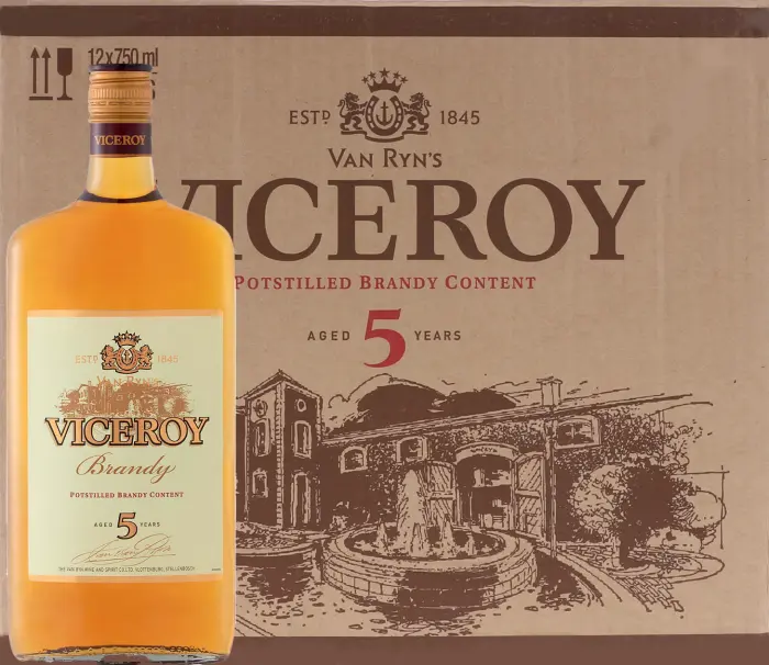 Picture of VICEROY BRANDY FLATS 750ML x 12