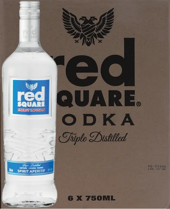 Picture of RED SQUARE FLAVOURS VODKA ENERGY 750ML x 6