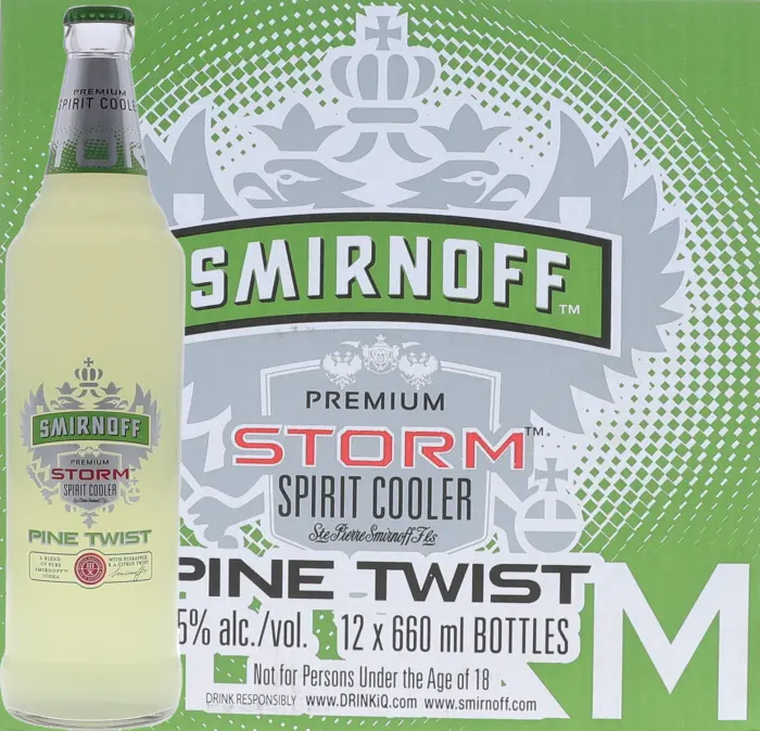 Picture of SMIRNOFF STORM PINE TWIST 660ML x 12