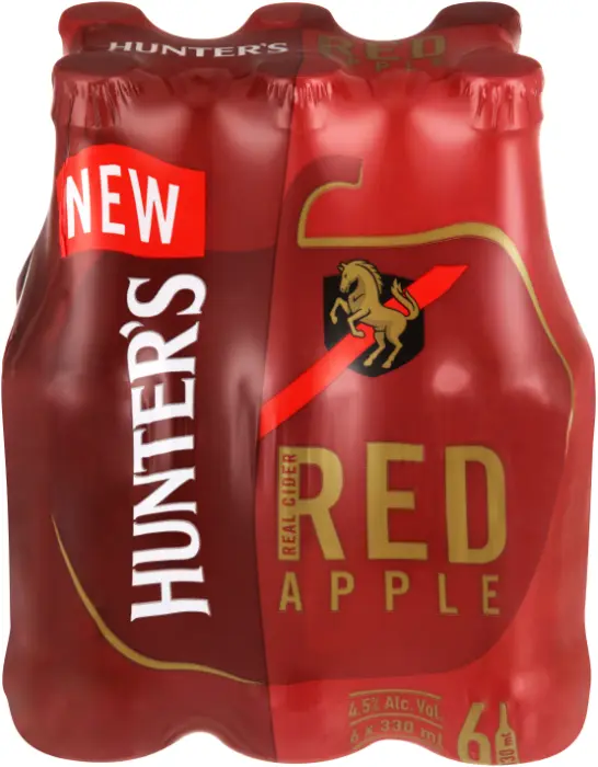 Picture of HUNTERS RED APPLE 330ML x 6