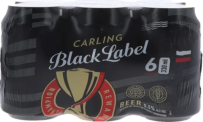 Picture of BLACK LABEL CAN 330ML x 6