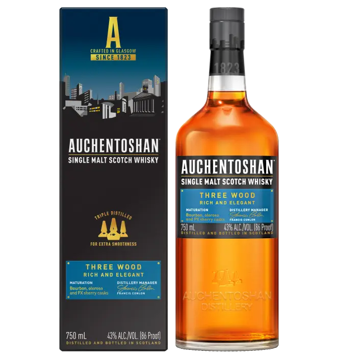Picture of AUCHENTOSHAN THREE WOOD 750ML x 6