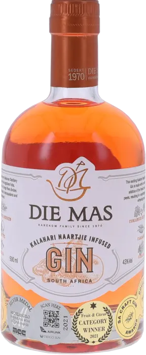 Picture of DIE MAS KALAHARI NAARTJIE INFUSED 500ML