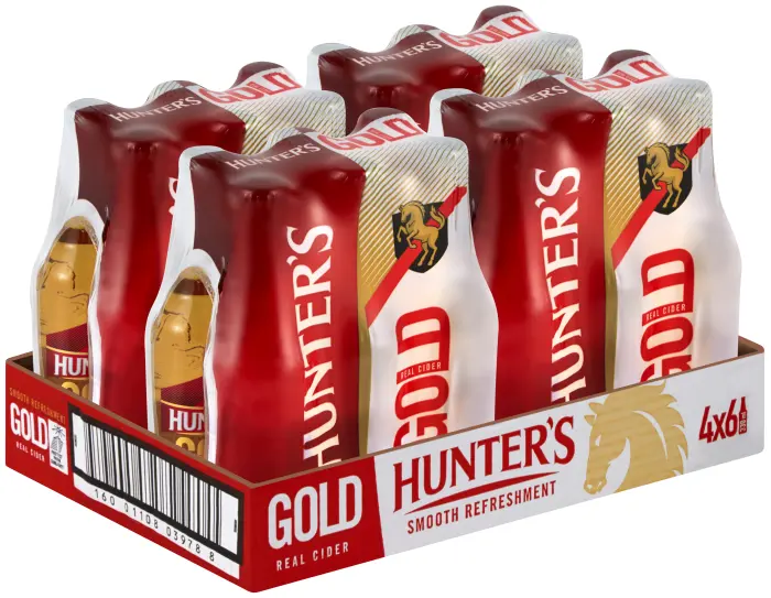 Picture of HUNTERS GOLD NRB 330ML x 24