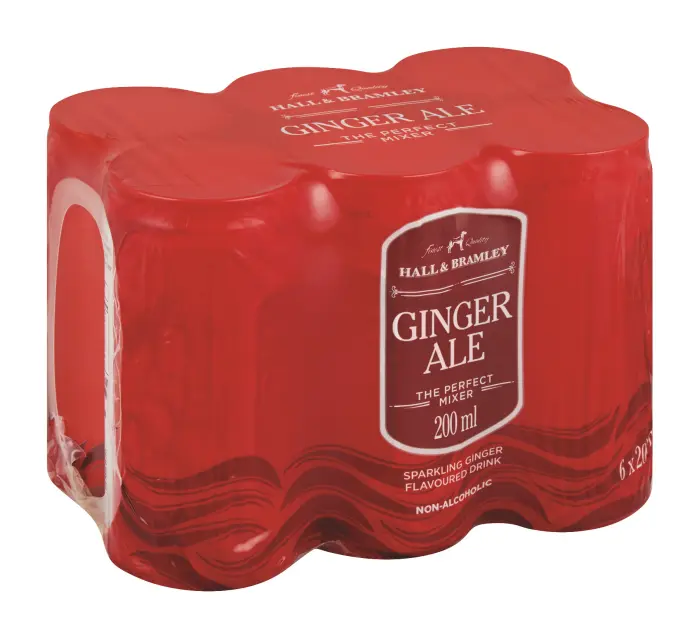 Picture of HALL & BRAMLEY CAN GINGER ALE 200ML x 6