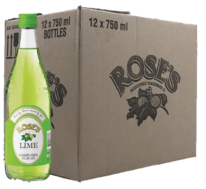 Picture of ROSES CORDIAL LIME JUICE 750ML x 12