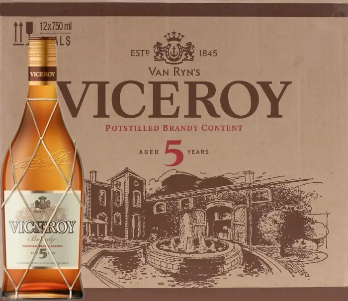 Picture of VICEROY BRANDY ROUND 750ML x 12