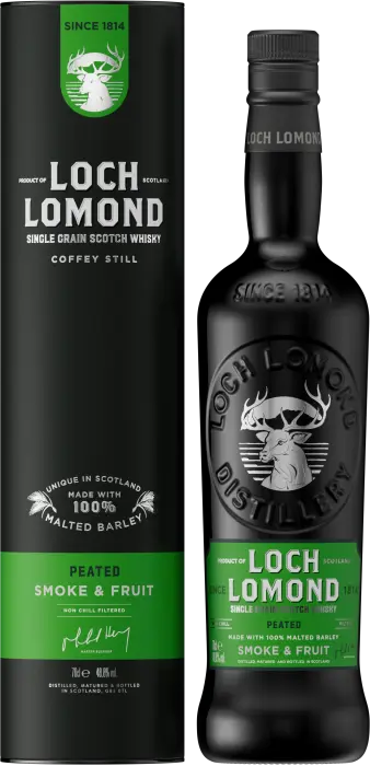 Picture of LOCH LOMOND SINGLE GRAIN PEATED WHISKY 750ML x 6