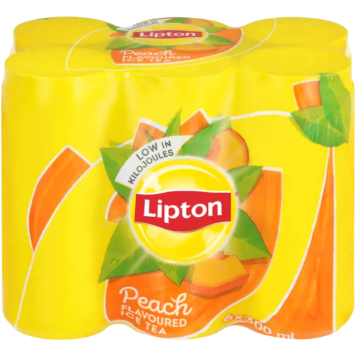 Picture of LIPTON ICE TEA CAN PEACH 300ML x 6