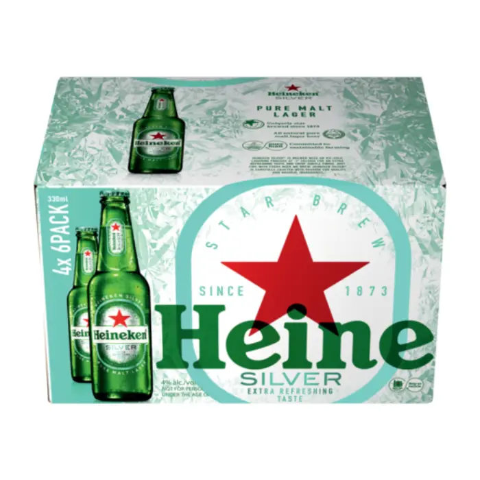 Picture of HEINEKEN SILVER NRB 330ML x 24