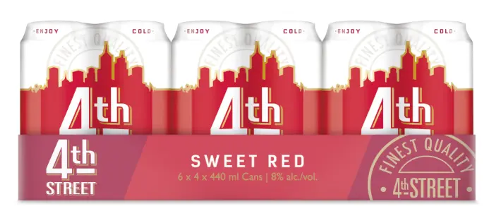 Picture of 4TH STREET SWEET RED CAN 440ML x 24