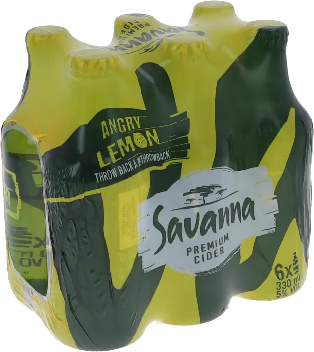 Picture of SAVANNA ANGRY LEMON NRB 330ML x 6