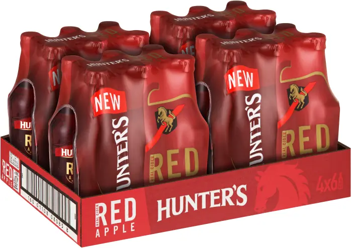 Picture of HUNTERS RED APPLE 330ML x 24