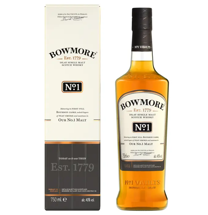 Picture of BOWMORE NO 1 ISLAY SINGLE MALT 750ML x 6