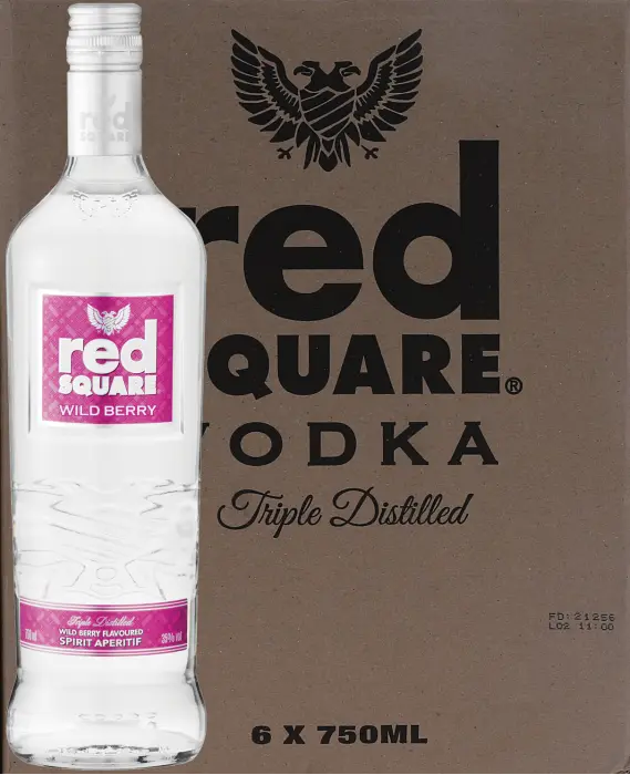 Picture of RED SQUARE FLAVOURS VODKA WILD BERRY 750ML x 6