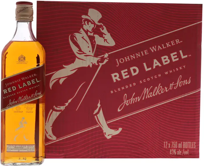 Picture of JOHNNIE WALKER RED LABEL 750ML x 12