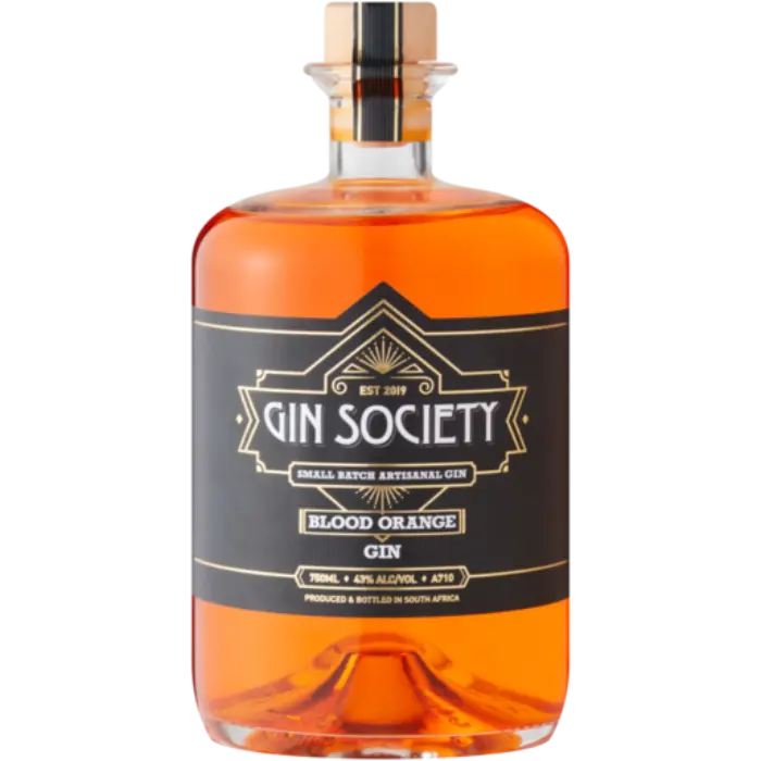 Picture of GIN SOCIETY FLAVOURS  BLOOD ORANGE 750ML x 6