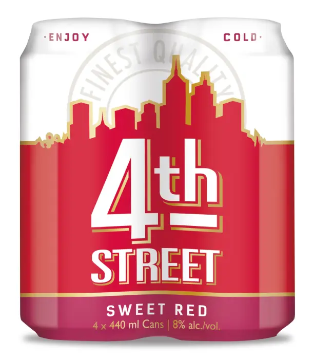 Picture of 4TH STREET SWEET RED CAN 440ML x 4